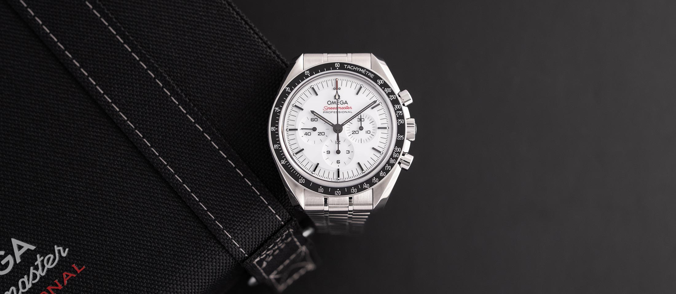 White Omega Speedmaster