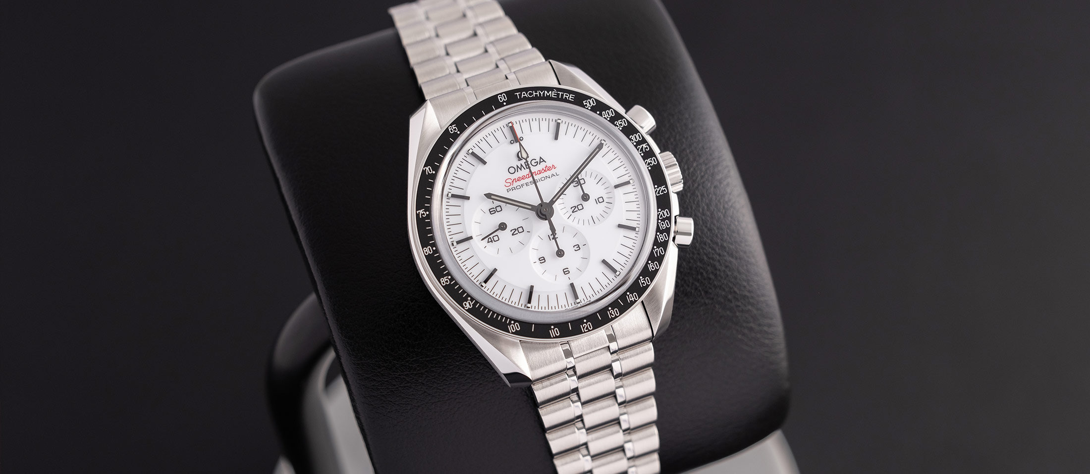 White Omega Speedmaster