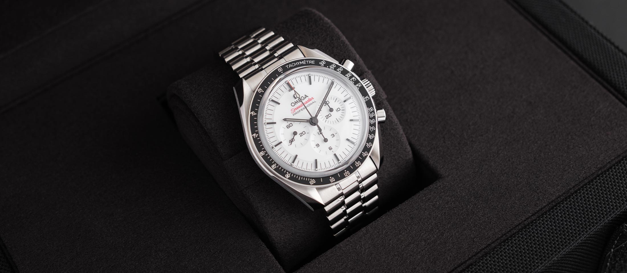 White Omega Speedmaster