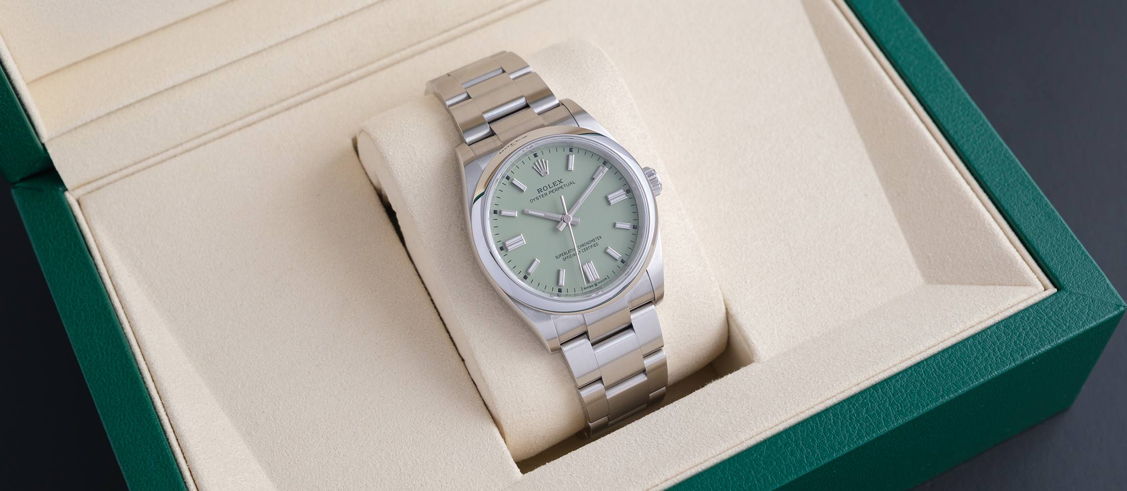 Rolex OP36 Pistachio