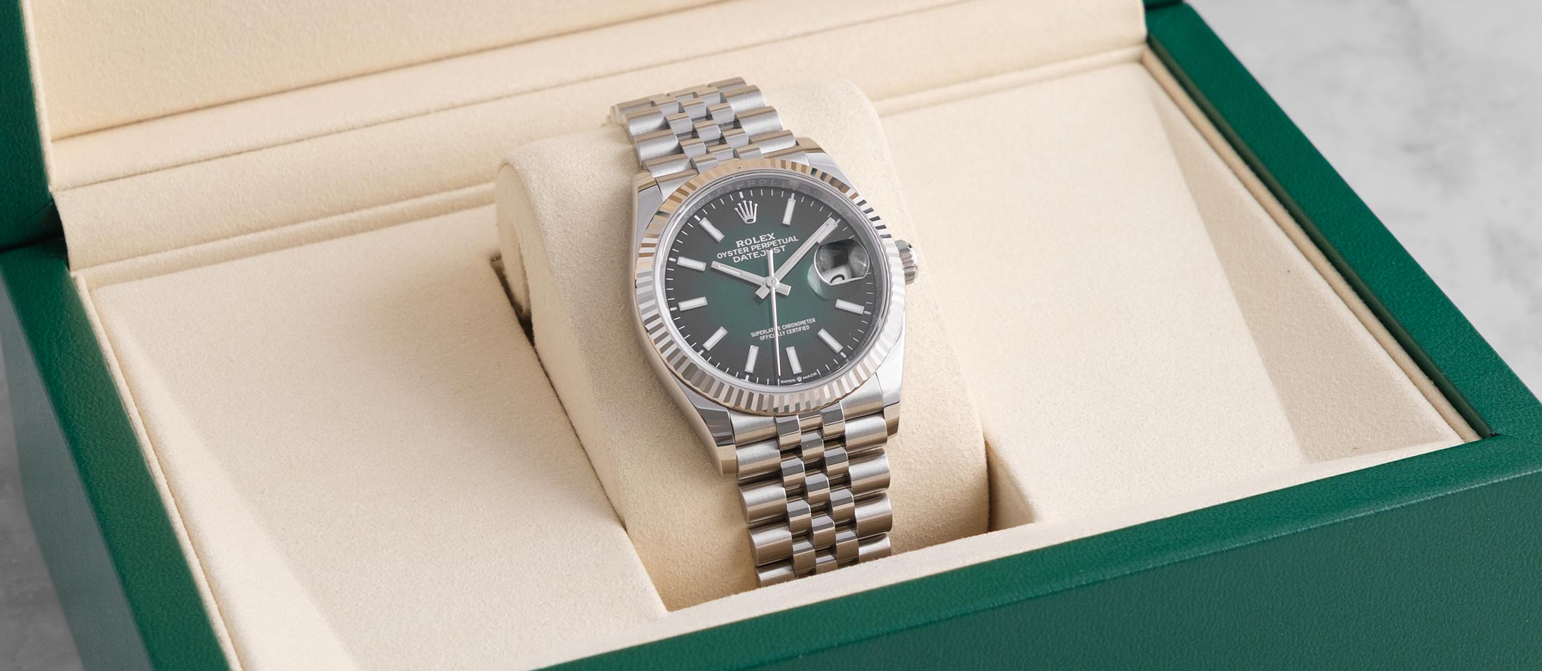 Rolex Datejust 36 Green Ombré or £12,000 tax free cash!