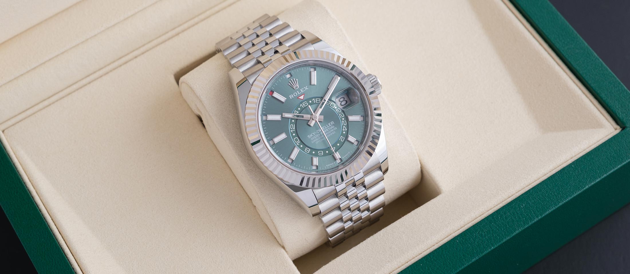 Rolex Sky-Dweller Mint Green or £17,000 tax free cash!