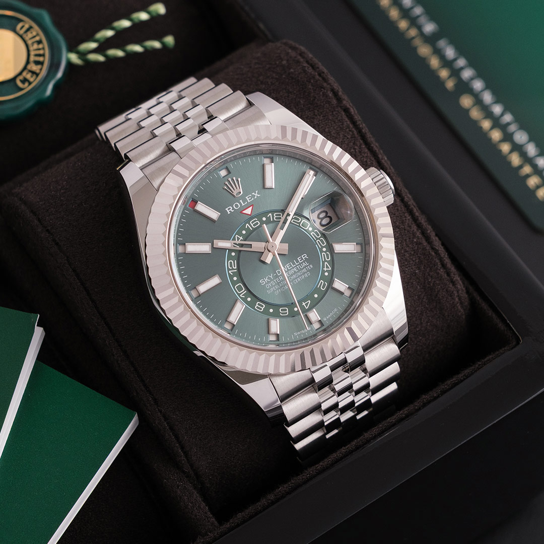 Rolex Sky-Dweller Mint Green or £17,000 tax free cash!